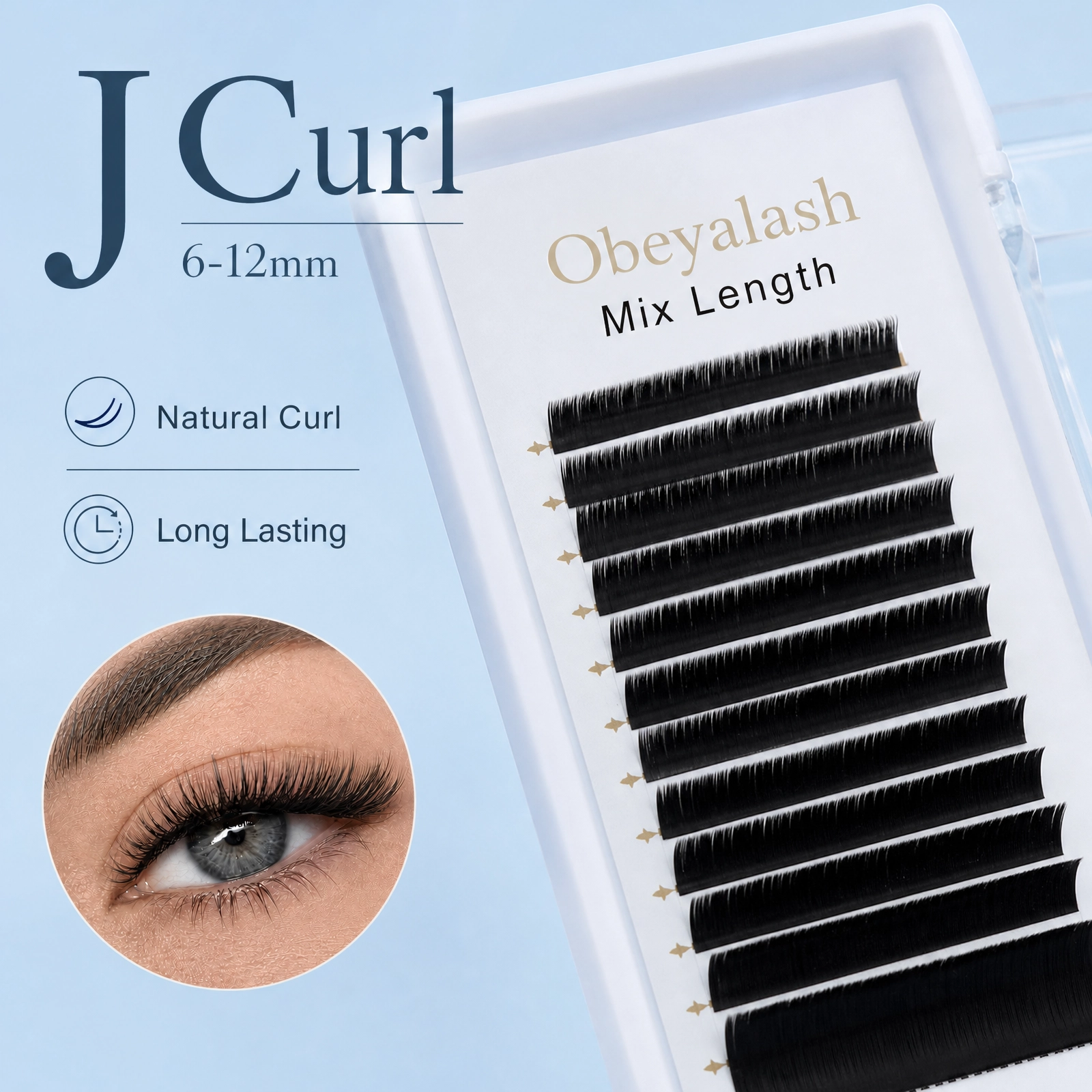 J Curl Easy Fan Lash Extension Wholesale | Lightweight Pre-Made Volume Lashes for Professional Lash Artists & Private Label Brands